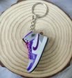 3D Sneaker Keychain - Grey Purple Hot on Sale