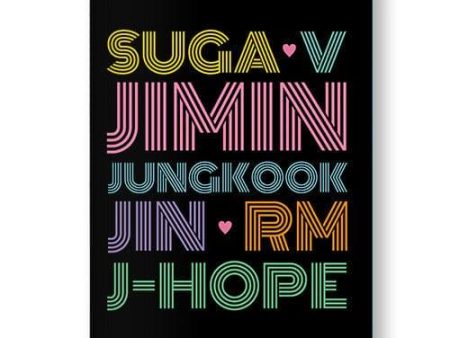 BTS Character Name Pocket Diary Supply