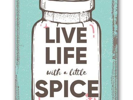 Live Life With Little Spice Fridge Magnet Hot on Sale