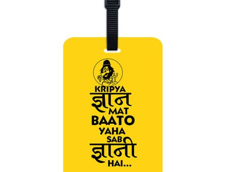 Gyaani Luggage Tag Online Hot Sale