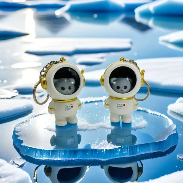 Bear x Astronaut 3D Keychain With Light (1 Random Keychain Will Be Provided) Discount