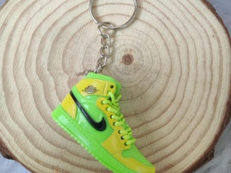 3D Sneaker Keychain - Yellow Green Online now