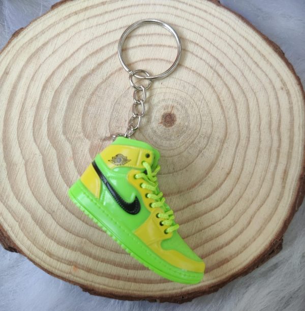 3D Sneaker Keychain - Yellow Green Online now