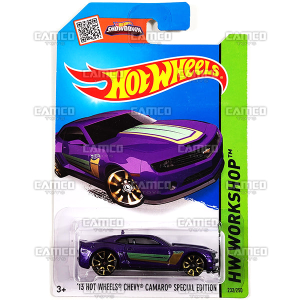 13 Hot Wheels Chevy Camaro Special Edition #232 purple - 2015 Hot Wheels on Sale