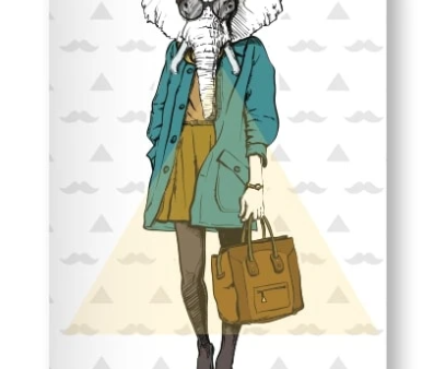 Elephant Mask Pocket Diary Fashion