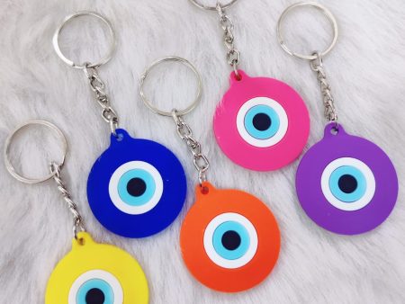 Evil Eye Rubber Keychain (Select From Drop Down Menu) Online