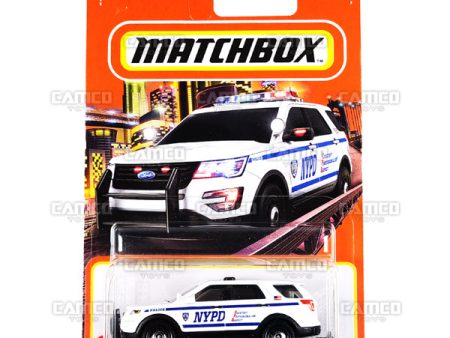 2016 Ford Interceptor Utility #95 white - 2022 Matchbox Cheap