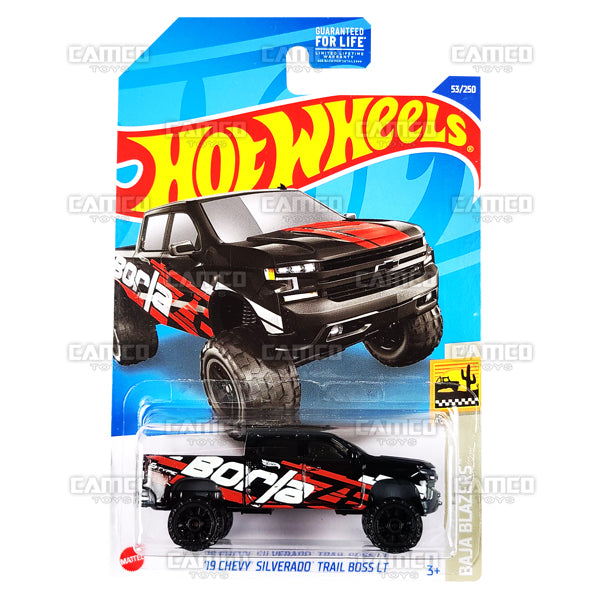 19 Chevy Silverado Trail Boss LT #53 black - 2022 Hot Wheels Sale