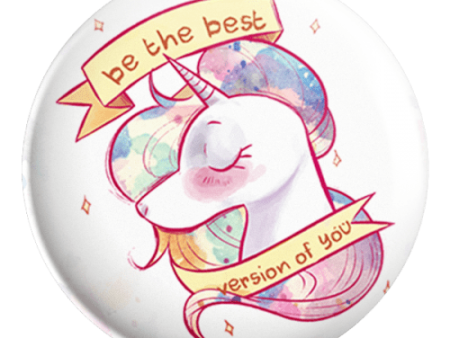 Best Version Unicorn Badge Magnet Discount