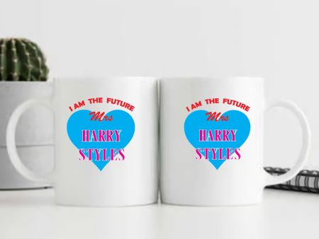 Mrs. Harry Styles  Blue Heart Mug on Sale