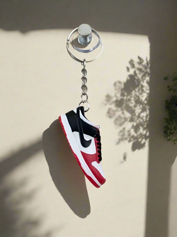 3D Sneaker Keychain - Red Black Online now