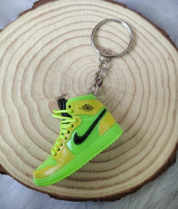 3D Sneaker Keychain - Yellow Green Online now