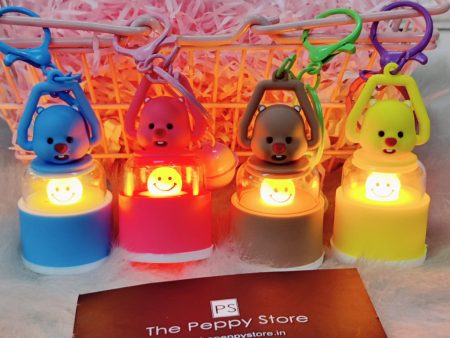 Bear With Lights Keychain with Bagcharm (Choose From DropDown) Sale