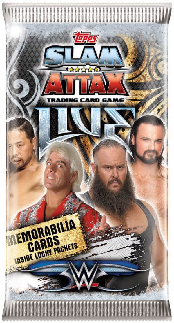 WWE Slam Attax Live - 1 Packet - 9 cards on Sale