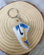 3D Sneaker Keychain - Yellow Blue For Discount