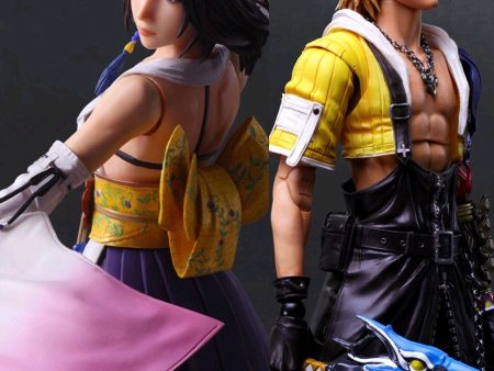 (Pre-Order) Play Arts Kai Final Fantasy X (10) Yuna & Tidus Action Figure BUNDLE LOT + Bonus Online Sale