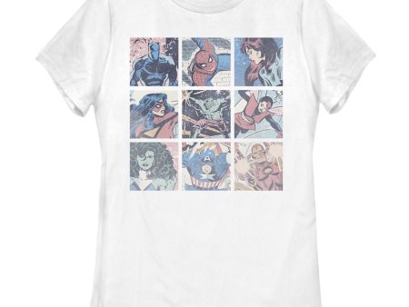 Women s Marvel Pastel Heroes T-Shirt Discount