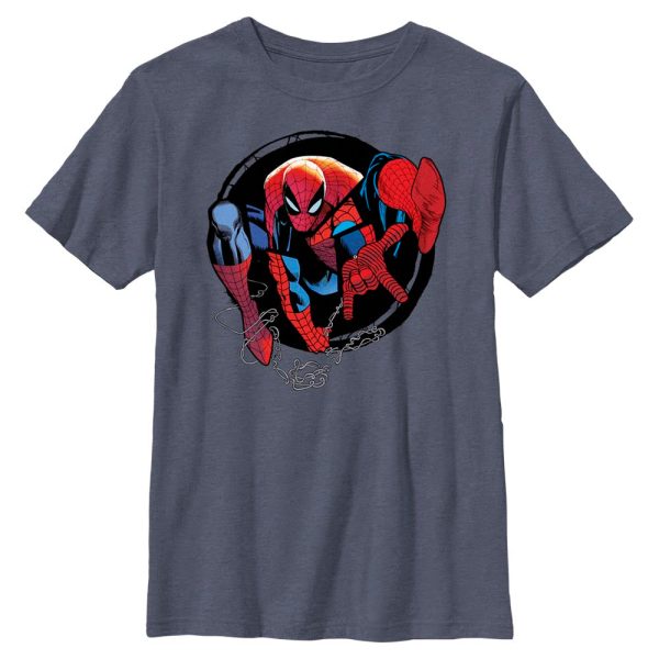 Boy s Marvel Spider-Man Beyond Amazing SPIDEY CIRCLE FORWARD T-Shirt For Sale