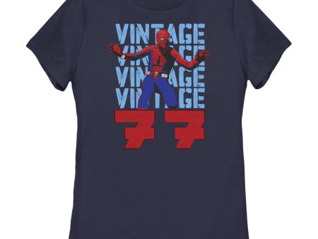 Women s Marvel Spider-Man Beyond Amazing VINTAGE 77 SPIDEY T-Shirt Fashion