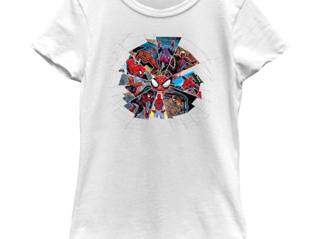 Girl s Marvel Spider-Man Beyond Amazing SPIDEY STAGES WEB T-Shirt For Discount