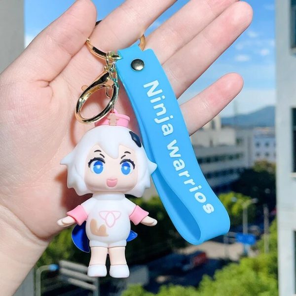 3D Silicon Keychain With BagCharm and Strap (Select From Drop Down Menu) For Sale