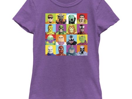 Girl s Marvel Spider-Man Beyond Amazing SPIDEY FIGURE SQUARES T-Shirt Hot on Sale