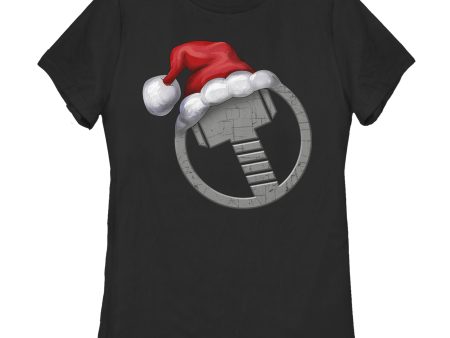 Women s Marvel Thors Holiday Hat T-Shirt Online Hot Sale