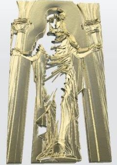 (Pre-Order) Jesus Christ King of Mankind Death of No Deity 3D Solid Gold Print For Sale