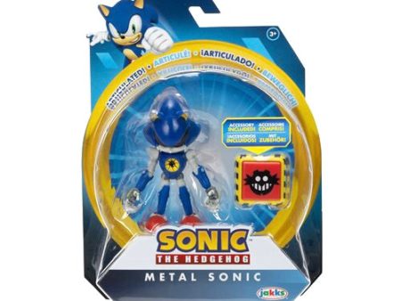 Jakks Sonic 4  Inch Articulated Metal Sonic Figure Wave 13 For Cheap