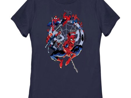 Women s Marvel Spider-Man Beyond Amazing SPIDEY CIRCLE EVOLUTION T-Shirt Sale