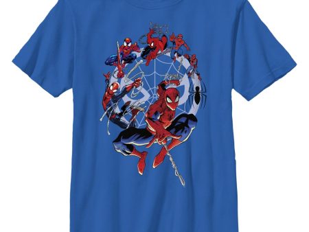 Boy s Marvel Spider-Man Beyond Amazing SPIDEY CIRCLE EVOLUTION T-Shirt Online