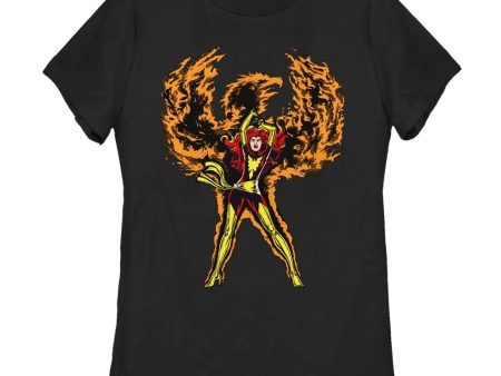 Women s Marvel Phoenix Rises T-Shirt Sale