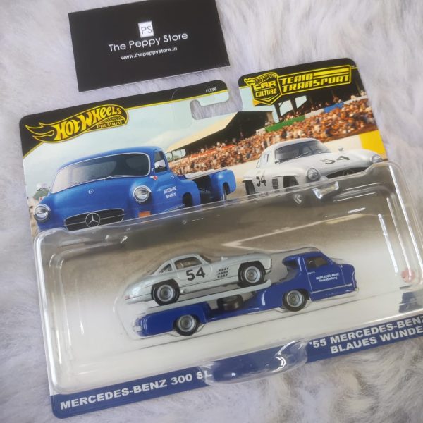 Hot Wheels 1 64 Car Culture Team Transport C Case 2024 (FLF56-9C7C) - #70 Mercedes-Benz 300 SL x  55 Mercedes-Benz Blaues Wunder (No Cash On Delivery) - Prepaid Orders Only For Sale