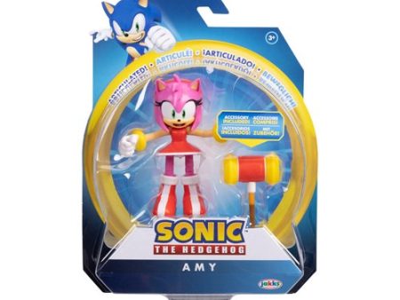 Jakks Sonic 4  Inch Articulated Figure Wave 10 Amy Rose With Accessory (Pre-Order) Supply