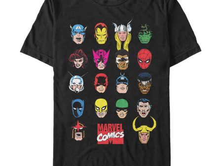 Men s Marvel Heads T-Shirt Online Hot Sale