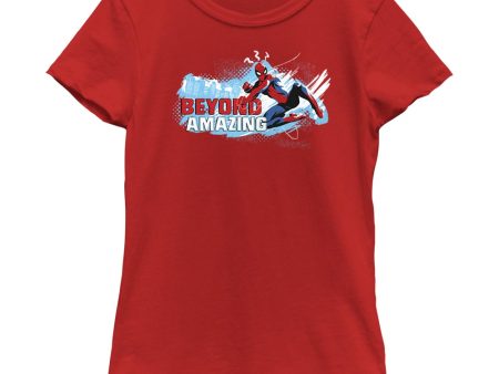 Girl s Marvel Spider-Man Beyond Amazing BEYOND SWING POSE T-Shirt Online Hot Sale