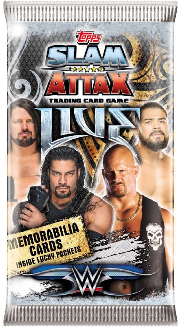 WWE Slam Attax Live - 1 Packet - 9 cards on Sale