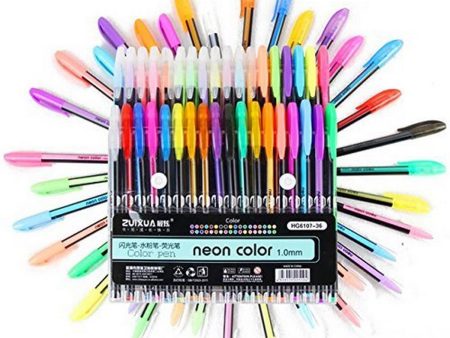 Zuixua Neon Colour Pens 36 Pc Set For Discount