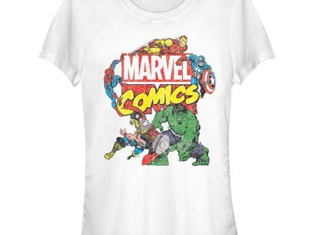 Junior s Marvel ClassicLogo Avengers T-Shirt Supply