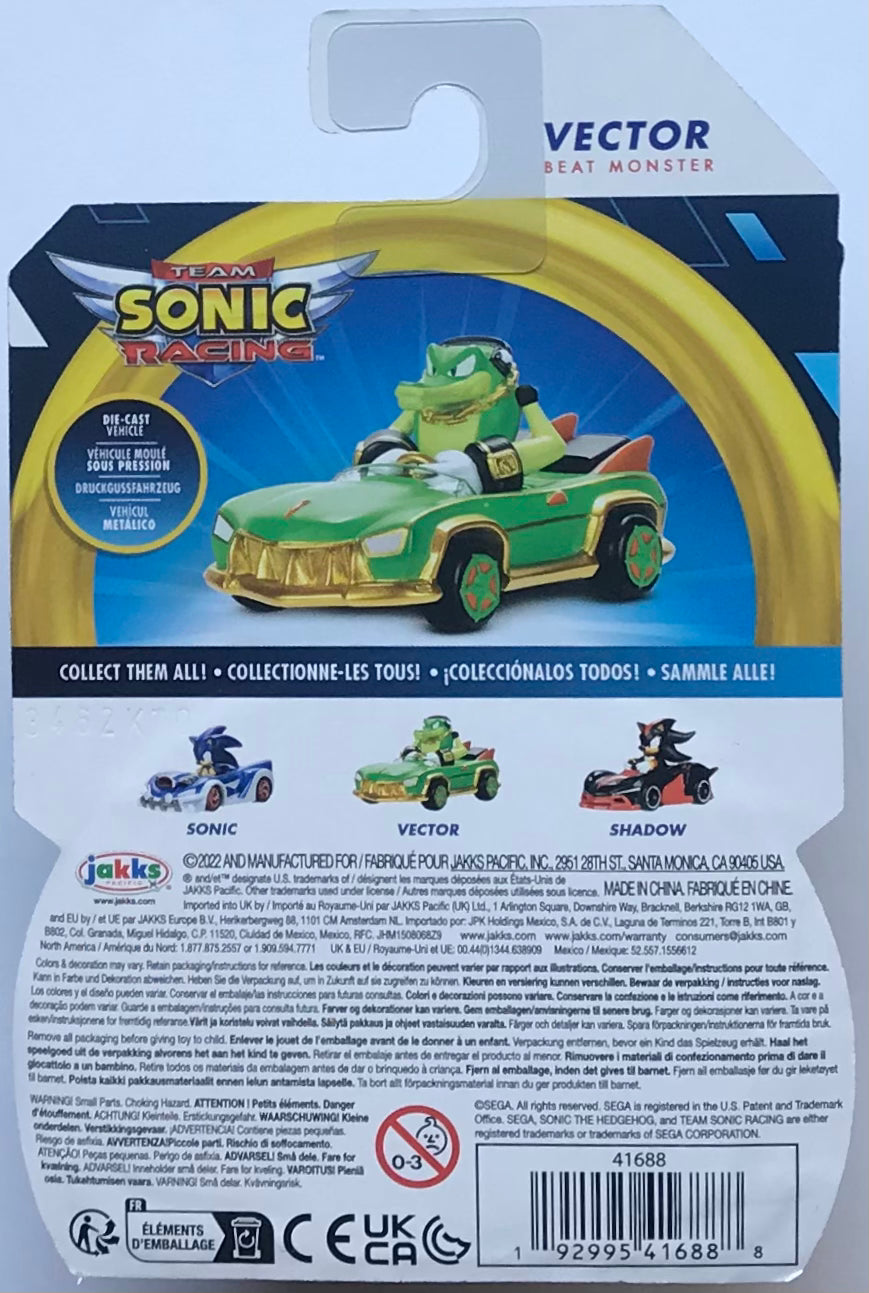 Jakks Sonic Team Racers Mini Vector the Crocodile Toy Online