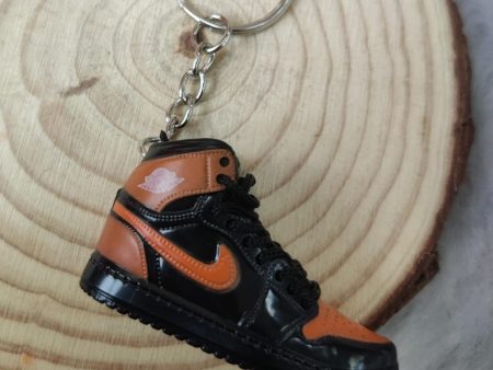 3D Sneaker Keychain - Orange Black Online