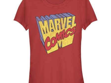 Junior s Marvel 3D LOGO T-Shirt Online Sale