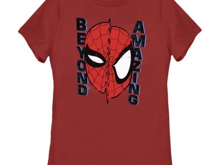 Women s Marvel Spider-Man Beyond Amazing BEYOND AMAZING WARP T-Shirt For Discount