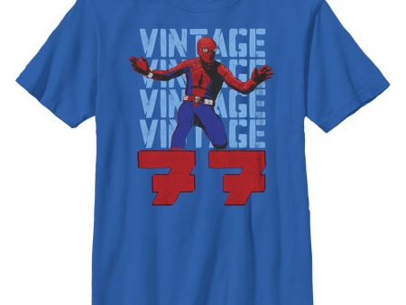 Boy s Marvel Spider-Man Beyond Amazing VINTAGE 77 SPIDEY T-Shirt Online Hot Sale