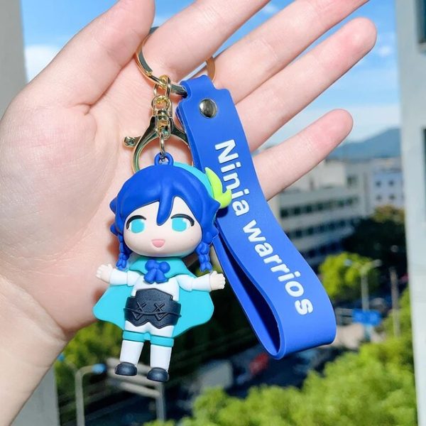 3D Silicon Keychain With BagCharm and Strap (Select From Drop Down Menu) For Sale