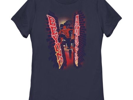 Women s Marvel Spider-Man Beyond Amazing WALL CLIMB BEYOND T-Shirt on Sale