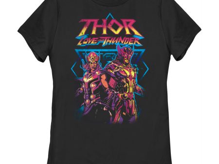 Women s Marvel Thor Love and Thunder Grunge Thunder T-Shirt Online Sale