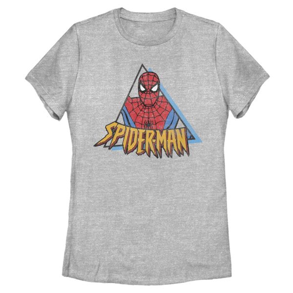 Women s Marvel SPIDERMAN TRIANGLE T-Shirt Cheap