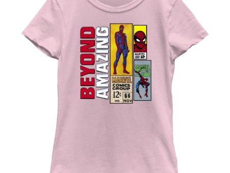 Girl s Marvel Spider-Man Beyond Amazing SPIDEY TWELVE CENTS T-Shirt Fashion