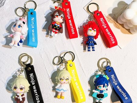 3D Silicon Keychain With BagCharm and Strap (Select From Drop Down Menu) For Sale